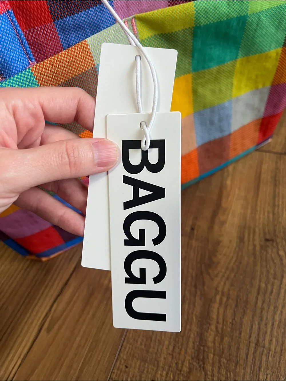 BAGGU Madras ECB Everyday Cloud Bag - Picture 12 of 14